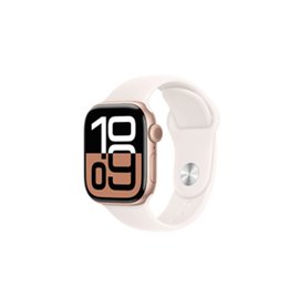 Apple Watch Series 10 OLED 42 mm Numérique 374 x 446 pixels Écran tactile Or rose Wifi GPS (satellite)