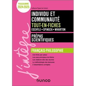 Individu et communauté - Tout-en-fiches - Prépas scientifiques Français-philosophie - 2024-2025