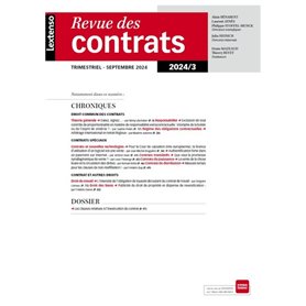 Revue des contrats N°3-2024