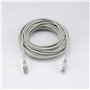 C ble RJ45 Male/Male droit CAT6 F/UTP - Longueur 10M - Gris - en sachet