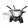 Fondue électrique Unold 0,8l 6 personnes acier inoxydable noir Schwarz (48615)