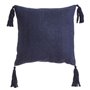 Coussin MEDITERRANEO Blue marine Polyester Pompons 45 x 10 x 45 cm