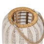 Lanterne Beige Naturel Bambou Verre 25 x 25 x 45 cm