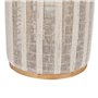 Lanterne Beige Naturel Bambou Verre 25 x 25 x 45 cm