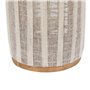 Lanterne Beige Naturel Bambou Verre 22 x 22 x 38 cm