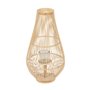 Lanterne Naturel Bambou Verre 35 x 35 x 66 cm