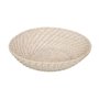 Centre de Table Blanc Bambou Rotin 35 x 35 x 8 cm (2 Unités)