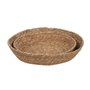 Centre de Table Naturel Fibre naturelle 31 x 31 x 7 cm (2 Unités)