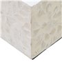 Bougeoir Beige Nacre noire Bois MDF 10,5 x 10,5 x 10,5 cm