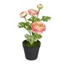 Plante décorative Polyester Polyéthylène Fer Fleur 11 x 11 x 36 cm