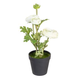 Plante décorative Polyester Polyéthylène Fer Fleur 11 x 11 x 36 cm