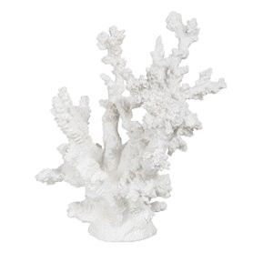 Figurine Décorative Blanc Résine Corail 17 x 17 x 20 cm