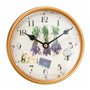 Horloge Murale Crème PVC Fer 16 x 16 x 17 cm