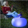 Siège gonflable avec LED multicolore et télécommande Pulight InnovaGoods Blanc (Reconditionné B)