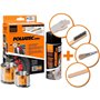 Set de peinture Foliatec 2160 Noir/Orange Pinces de frein 3 Pièces (Reconditionné A)