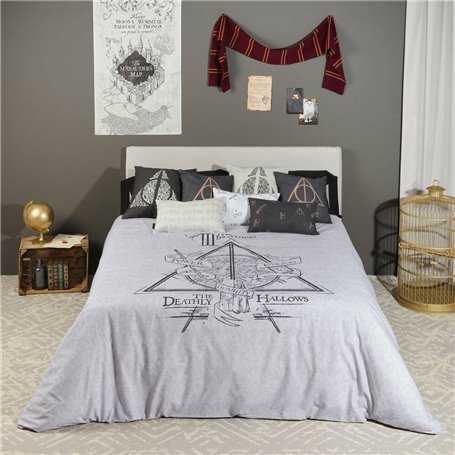 Housse de Couette Harry Potter Deathly Hallows Legend Lit 1 persone (Reconditionné B)