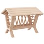 vidaXL Mangeoire à foin pour lapins 44x33x33 cm bois massif de sapin