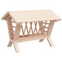 vidaXL Mangeoire à foin pour lapins 44x33x33 cm bois massif de sapin