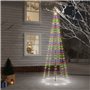 vidaXL Sapin de Noël avec piquet Coloré 310 LED 300 cm