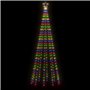 vidaXL Sapin de Noël avec piquet Coloré 310 LED 300 cm