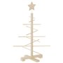 vidaXL Arbre de Noël en bois pour décoration 75 cm bois massif de pin