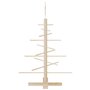 vidaXL Arbre de Noël en bois pour décoration 75 cm bois massif de pin