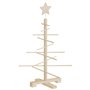 vidaXL Arbre de Noël en bois pour décoration 75 cm bois massif de pin