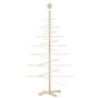 vidaXL Arbre de Noël en bois pour décoration 150 cm bois massif de pin