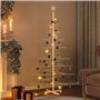 vidaXL Arbre de Noël en bois pour décoration 180 cm bois massif de pin