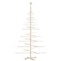 vidaXL Arbre de Noël en bois pour décoration 180 cm bois massif de pin