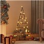 vidaXL Arbre de Noël en métal pour décoration noir 90 cm