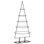 vidaXL Arbre de Noël en métal pour décoration noir 125 cm