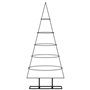 vidaXL Arbre de Noël en métal pour décoration noir 125 cm