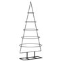 vidaXL Arbre de Noël en métal pour décoration noir 125 cm