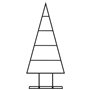 vidaXL Arbre de Noël en métal pour décoration noir 60 cm