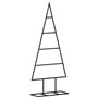 vidaXL Arbre de Noël en métal pour décoration noir 60 cm