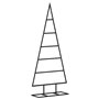 vidaXL Arbre de Noël en métal pour décoration noir 90 cm