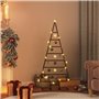 vidaXL Arbre de Noël en métal pour décoration noir 125 cm