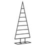 vidaXL Arbre de Noël en métal pour décoration noir 125 cm