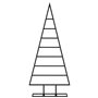 vidaXL Arbre de Noël en métal pour décoration noir 125 cm