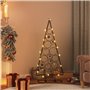 vidaXL Arbre de Noël en métal pour décoration noir 125 cm