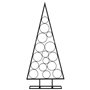 vidaXL Arbre de Noël en métal pour décoration noir 125 cm