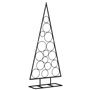 vidaXL Arbre de Noël en métal pour décoration noir 125 cm