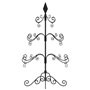 vidaXL Arbre de Noël en métal pour décoration noir 90 cm
