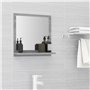 vidaXL Miroir de bain Sonoma gris 40x10