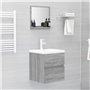 vidaXL Miroir de bain Sonoma gris 40x10,5x37 cm Bois d'ingénierie