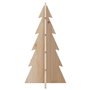 vidaXL Arbre de Noël en bois pour décoration 59,5cm bois massif de pin