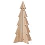 vidaXL Arbre de Noël en bois pour décoration 59,5cm bois massif de pin