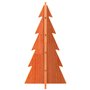 vidaXL Arbre de Noël en bois pour décoration 59,5cm bois de pin massif