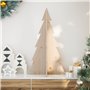 vidaXL Arbre de Noël en bois pour décoration 80 cm bois massif de pin